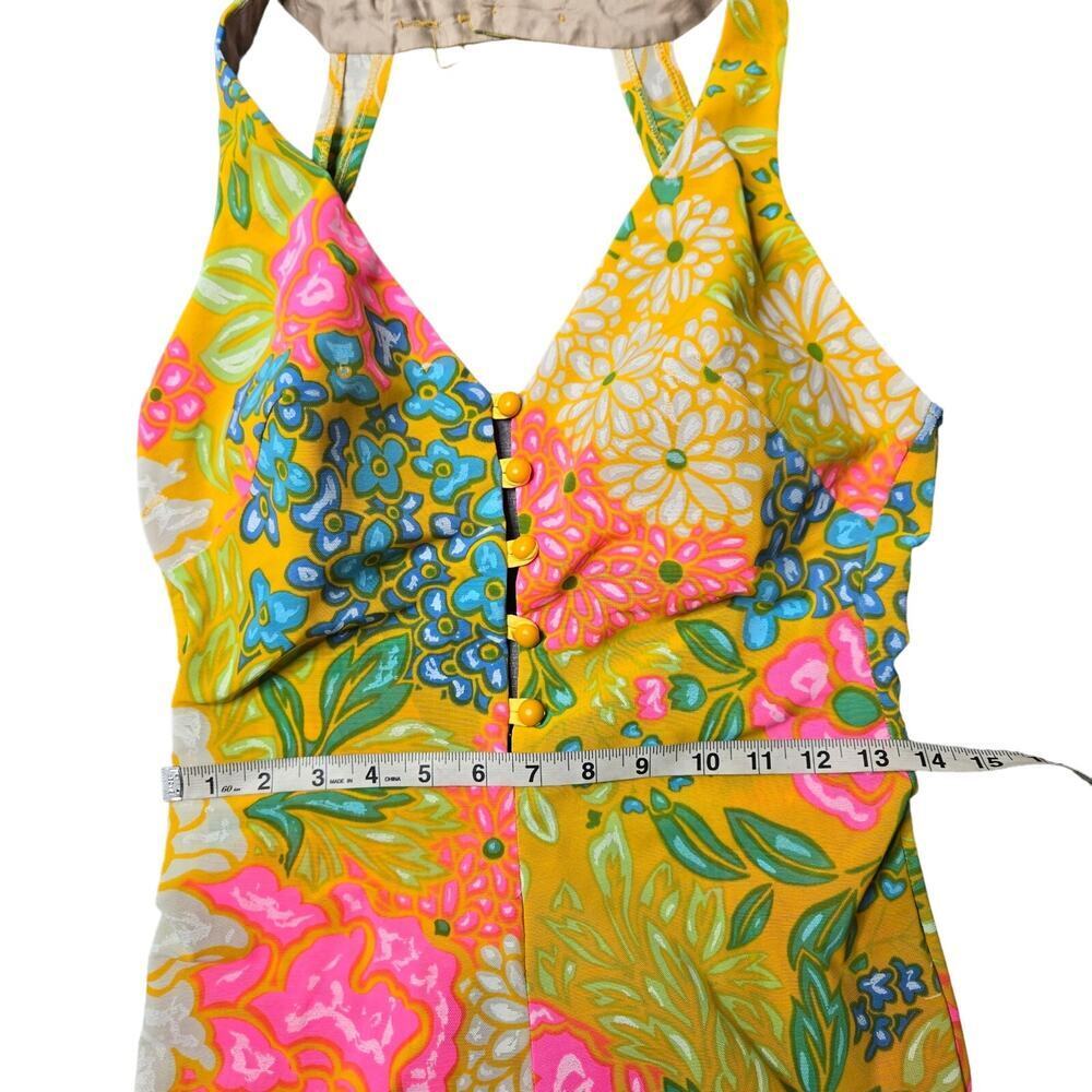 Cole of California Vintage One Piece Floral Swimsuit Size: M - Picture 4 of 14
